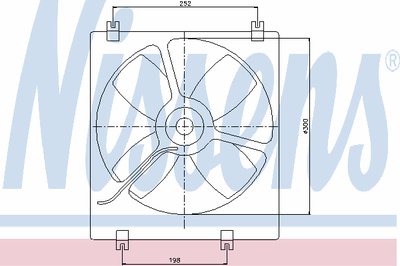 Вентилятор, охлаждение двигателя NISSENS купить