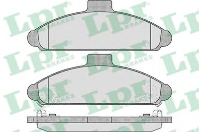 Комплект тормозных колодок, дисковый тормоз LPR купить