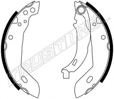 Комплект тормозных колодок REPARATION KIT TRUSTING купить