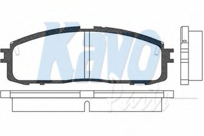 Комплект тормозных колодок, дисковый тормоз MK KASHIYAMA KAVO PARTS купить