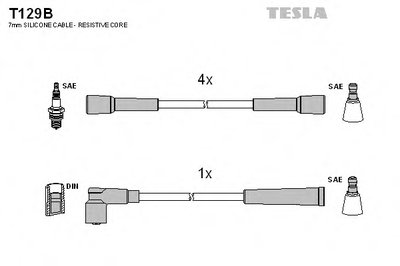 Комплект проводов зажигания TESLA купить