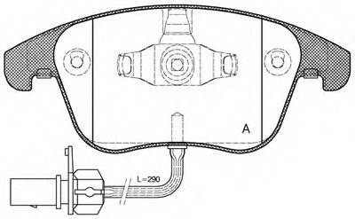 Комплект тормозных колодок, дисковый тормоз ADVANCE OPEN PARTS купить