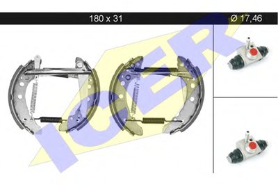 Комплект тормозных колодок ICER купить