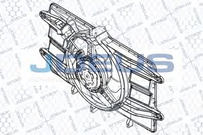 Вентилятор, охлаждение двигателя JDEUS купить
