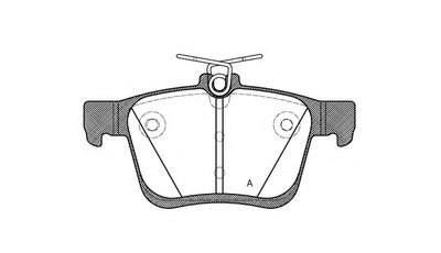 Комплект тормозных колодок, дисковый тормоз ADVANCE OPEN PARTS купить