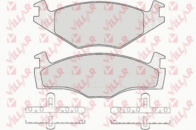 Комплект тормозных колодок, дисковый тормоз VILLAR купить