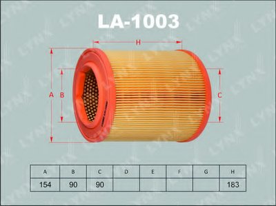 Воздушный фильтр LYNXauto купить