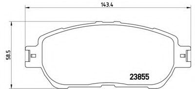 Комплект тормозных колодок, дисковый тормоз BREMBO купить