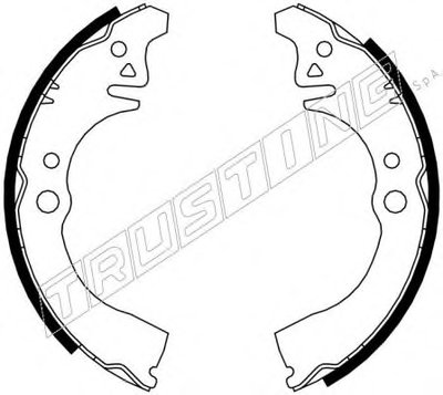 Комплект тормозных колодок TRUSTING купить