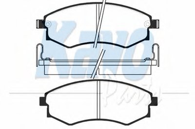 Комплект тормозных колодок, дисковый тормоз MK KASHIYAMA KAVO PARTS купить