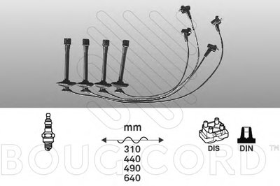 Комплект проводов зажигания BOUGICORD купить