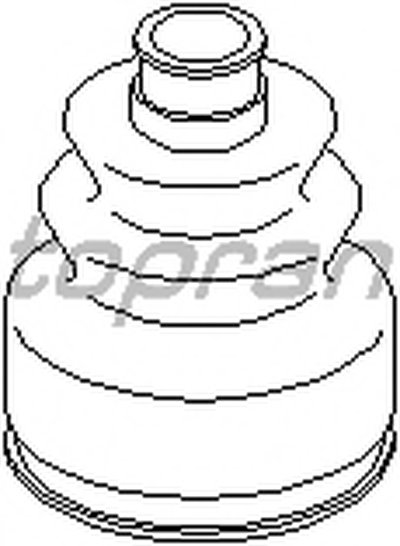 Пыльник, приводной вал TOPRAN купить