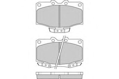 Комплект тормозных колодок, дисковый тормоз E.T.F. купить