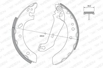 Комплект тормозных колодок WEEN купить