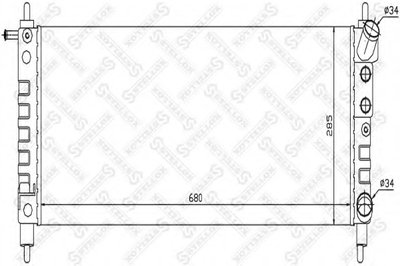 Радиатор, охлаждение двигателя STELLOX купить
