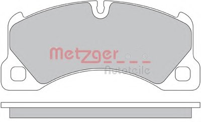 Комплект тормозных колодок, дисковый тормоз METZGER купить