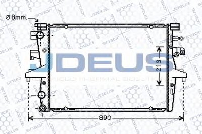 Радиатор, охлаждение двигателя JDEUS купить
