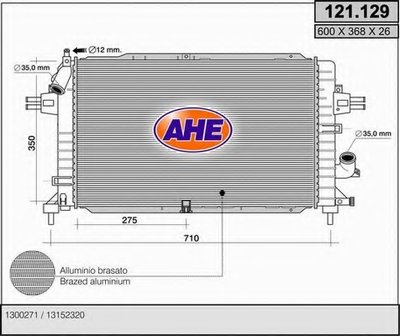 Радиатор, охлаждение двигателя AHE купить