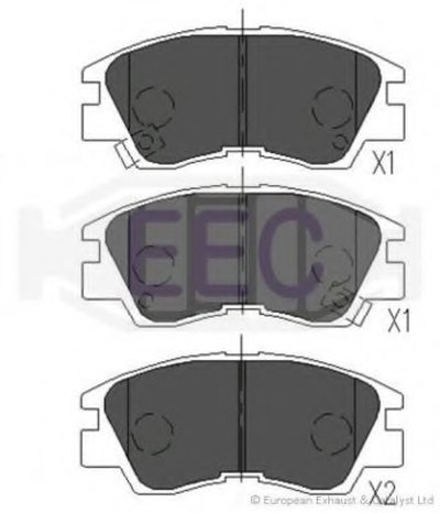 Комплект тормозных колодок, дисковый тормоз EEC купить