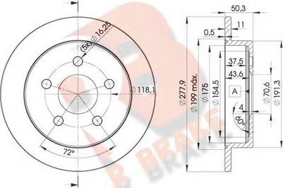 Тормозной диск R BRAKE купить