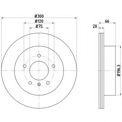 Тормозной диск зад. F30/F80/F34/F31/F36/F33/F83 11- 1.5-3.0