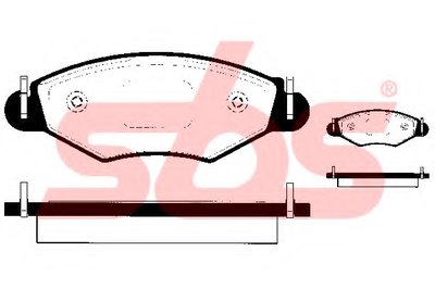 Комплект тормозных колодок, дисковый тормоз sbs купить