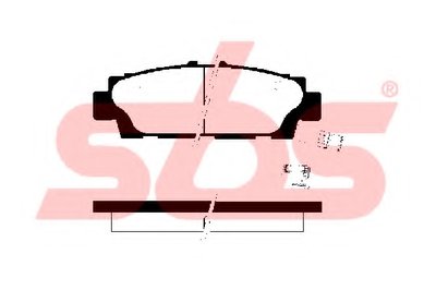 Комплект тормозных колодок, дисковый тормоз sbs купить