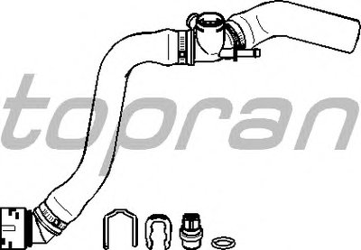 Шланг радиатора TOPRAN купить