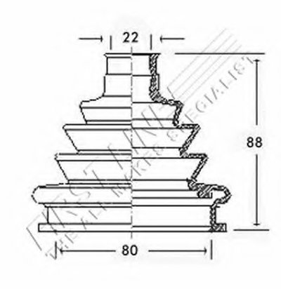 Пыльник, приводной вал FIRST LINE купить