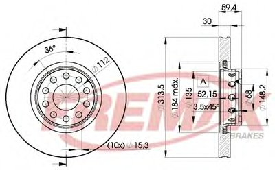 Тормозной диск Premium Carbon + FREMAX купить