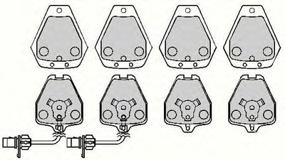 Комплект тормозных колодок, дисковый тормоз ANL Braking COMLINE купить