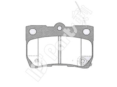 Комплект тормозных колодок, дисковый тормоз IPS Parts IPS Parts купить