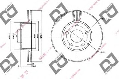 Тормозной диск DJ PARTS купить