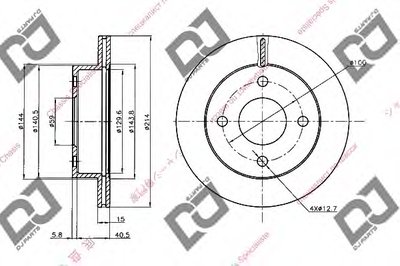 Тормозной диск DJ PARTS купить