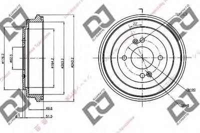 Тормозной барабан DJ PARTS купить