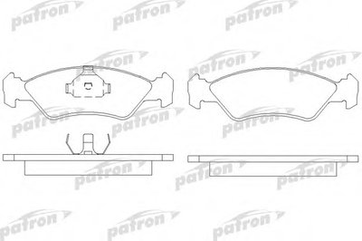 Комплект тормозных колодок, дисковый тормоз PATRON купить