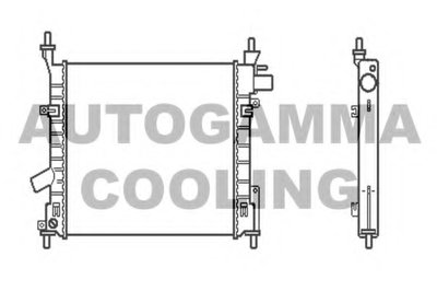 Радиатор, охлаждение двигателя AUTOGAMMA купить