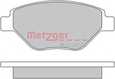 Комплект тормозных колодок, дисковый тормоз METZGER купить