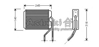 Теплообменник, отопление салона ASHUKI купить