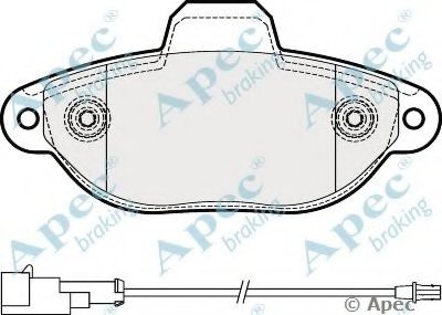 Комплект тормозных колодок, дисковый тормоз APEC braking купить