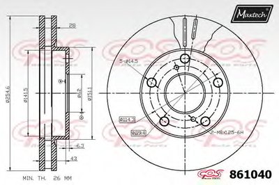 Тормозной диск R+ (Regular Plus) MAXTECH купить