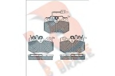 Комплект тормозных колодок, дисковый тормоз R BRAKE купить