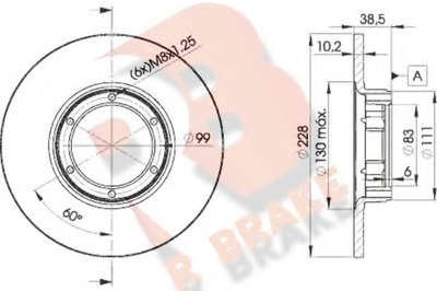 Тормозной диск R BRAKE купить