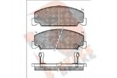 Комплект тормозных колодок, дисковый тормоз R BRAKE купить