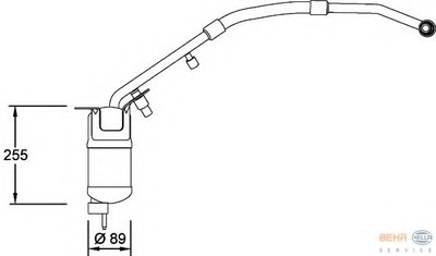 Осушитель, кондиционер BEHR HELLA SERVICE HELLA купить