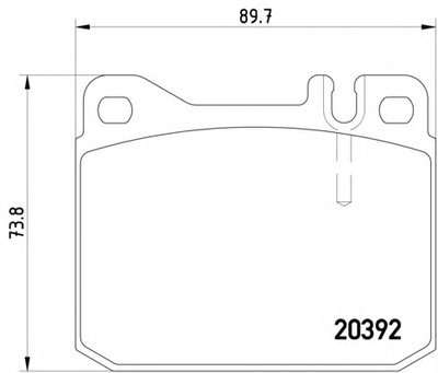 KLOCKI HAM. DB P. W123 200-300D/TD 76- BEZ CZU