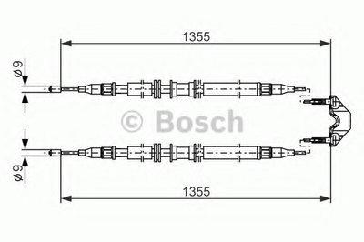 Трос, стояночная тормозная система BOSCH купить