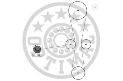 Комплект ремня ГРМ OPTIMAL купить
