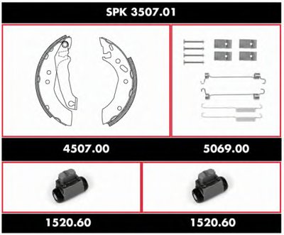 Комплект тормозов, барабанный тормозной механизм Super Precision Kit REMSA купить