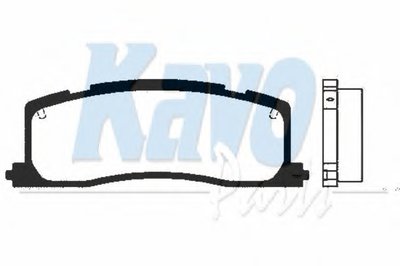 Комплект тормозных колодок, дисковый тормоз MK KASHIYAMA KAVO PARTS купить